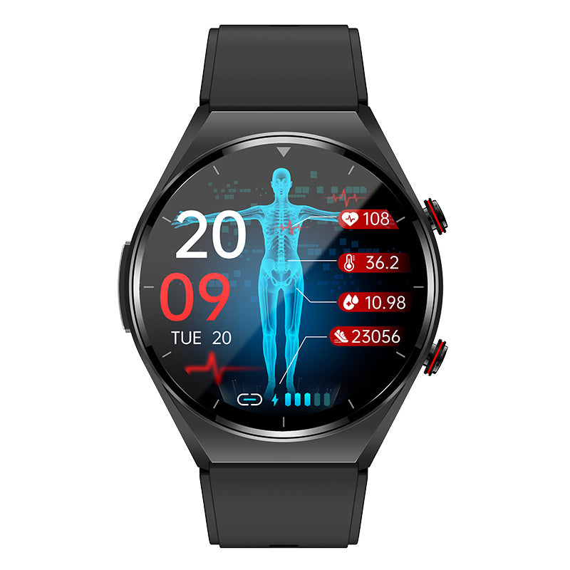 Nokmo | One-Click Blood Sugar | Blood Glucose Blood Pressure ECG | ECG HRV Heart Rate Monitor Health Smart Watch
