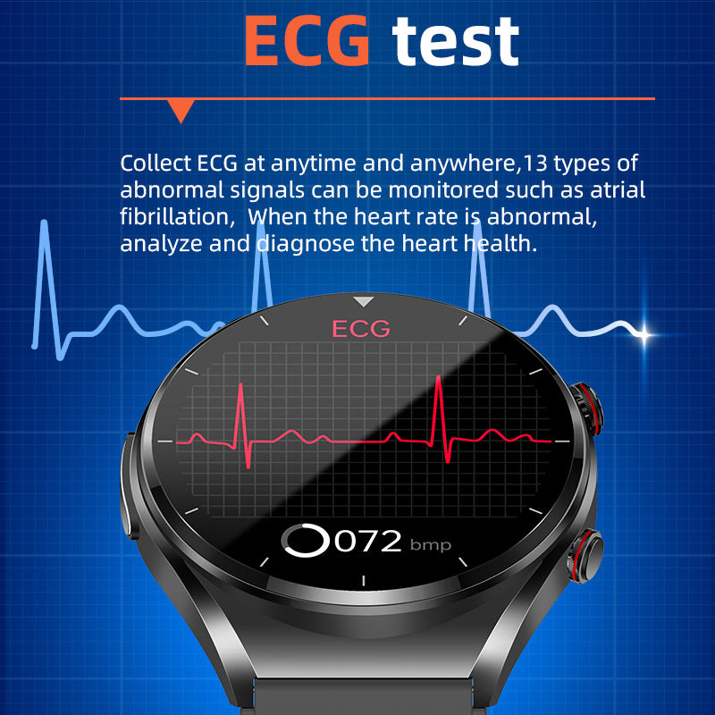 Nokmo | One-Click Blood Sugar | Blood Glucose Blood Pressure ECG | ECG HRV Heart Rate Monitor Health Smart Watch