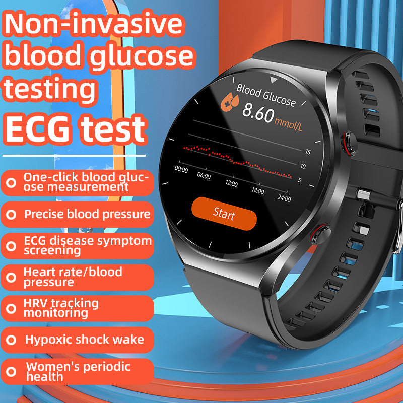 Nokmo | One-Click Blood Sugar | Blood Glucose Blood Pressure ECG | ECG HRV Heart Rate Monitor Health Smart Watch