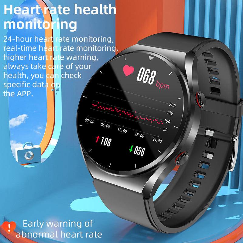 Nokmo | One-Click Blood Sugar | Blood Glucose Blood Pressure ECG | ECG HRV Heart Rate Monitor Health Smart Watch