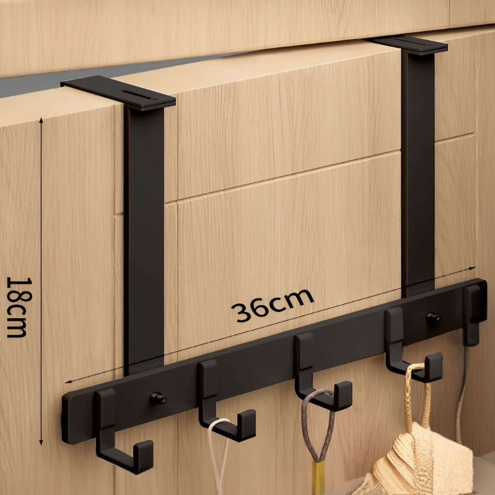 Nokmo | Over-the-Door Hook Rack with 6 Hooks