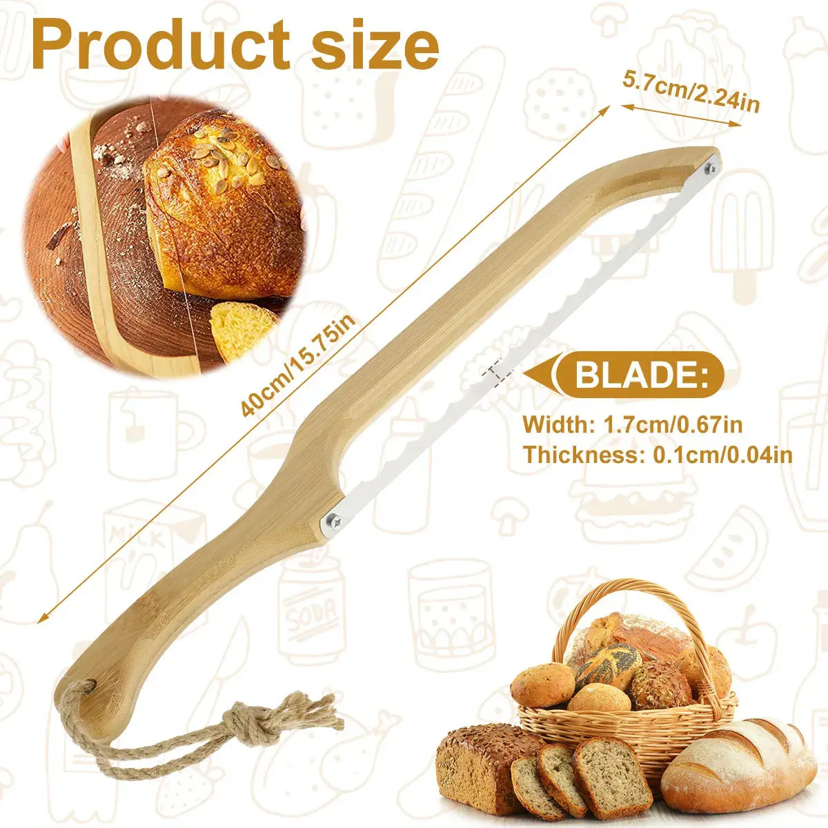 Nokmo | Perfect Bread Knife For Effortless Slicing