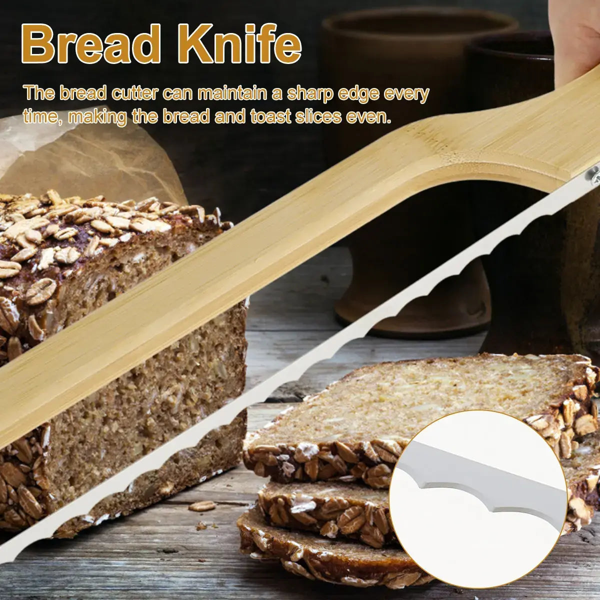 Nokmo | Perfect Bread Knife For Effortless Slicing