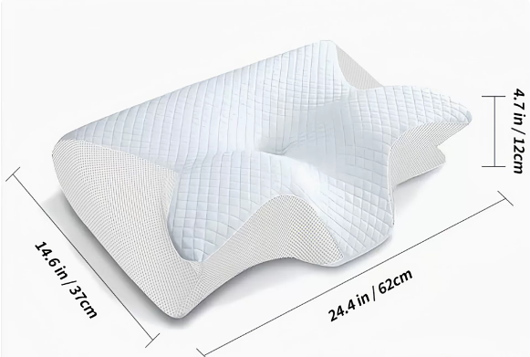 Nokmo | Pillow for Sleep Apnea & Snoring Relief – Ergonomic Memory Foam Anti-Snore Pillow for Better Breathing & Deep Sleep Support