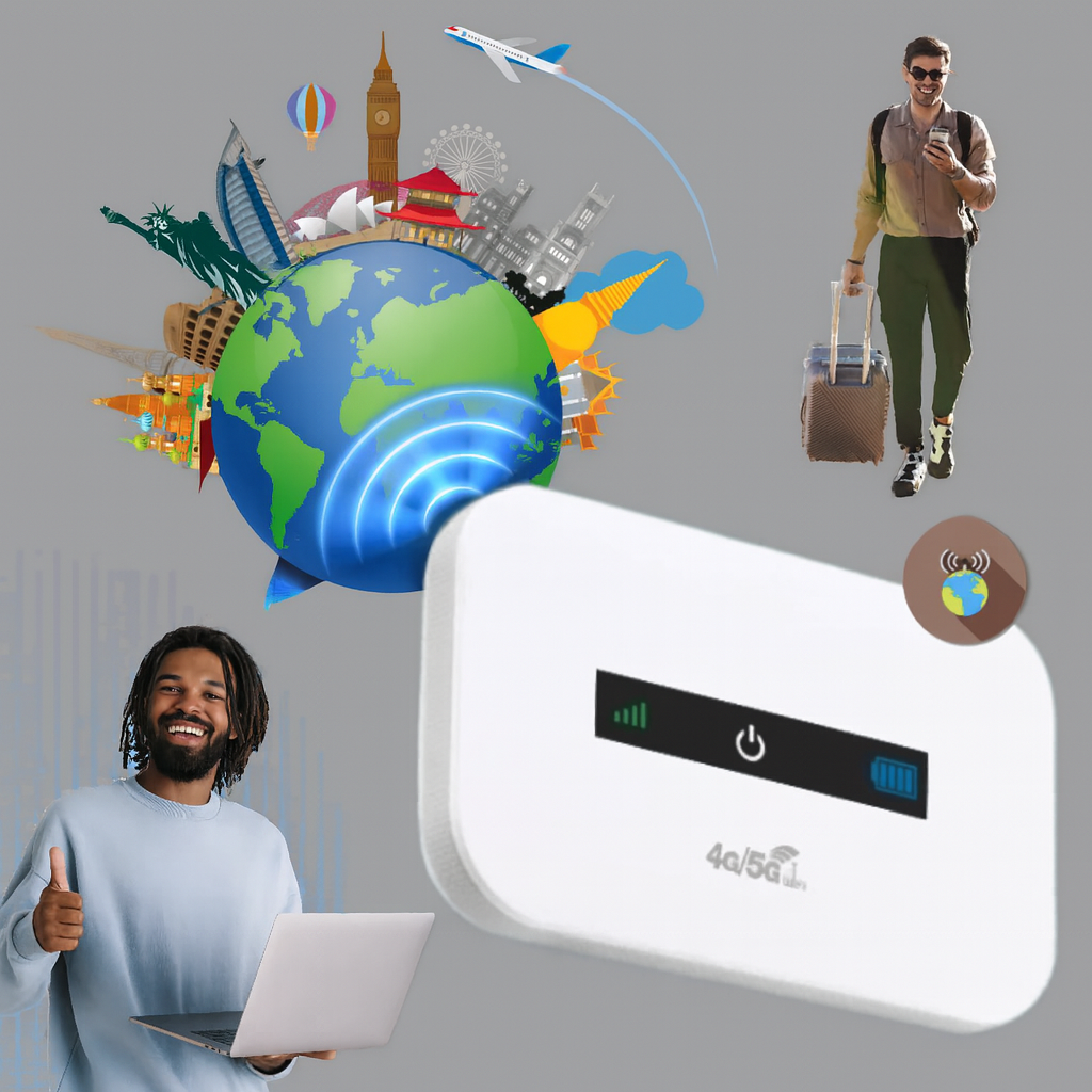 Nokmo | Portable 4G/5G Wi-Fi Router Mobile Hotspot