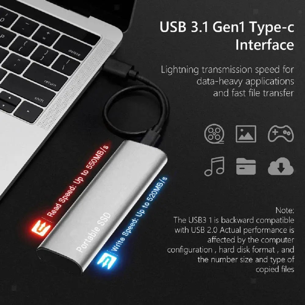 Nokmo | Portable External SSD High-Speed Aluminum Storage Drive