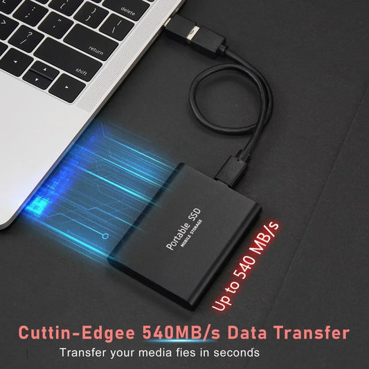 Nokmo | Portable External SSD | USB 3.1 Type C Fast Storage | Up to 128GB