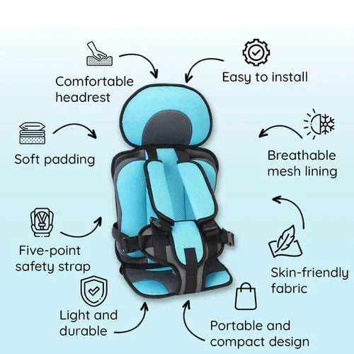 Nokmo | Portable & Foldable Child Car Booster Seat