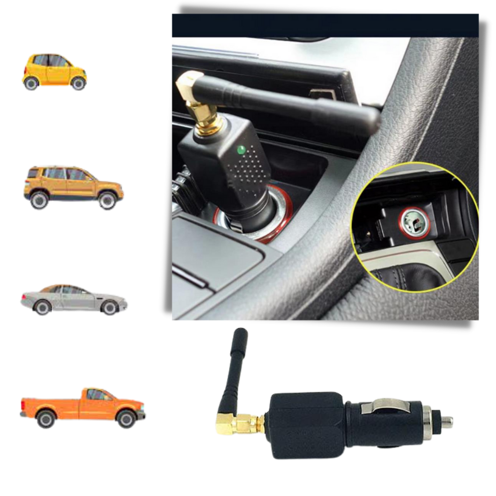 Nokmo | Portable GPS Signal Blocker for Car | 12V Lighter Powered Privacy Device