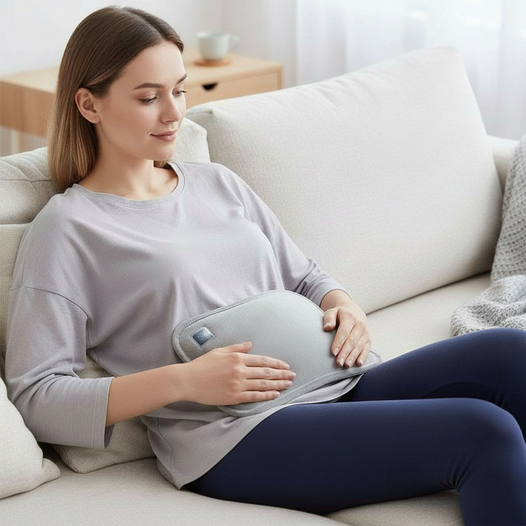 Nokmo | Portable Graphene Heating Pad | USB Rechargeable | 3 Temperature Levels | Ergonomic Hand & Belly Warmer | Includes Intelligent Auto Shut-Off
