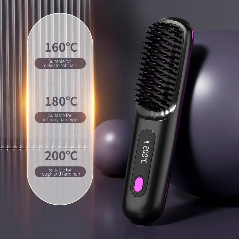 Nokmo | Portable Hair Styling Brush | Smooth and Healthy Hair Anytime, Anywhere