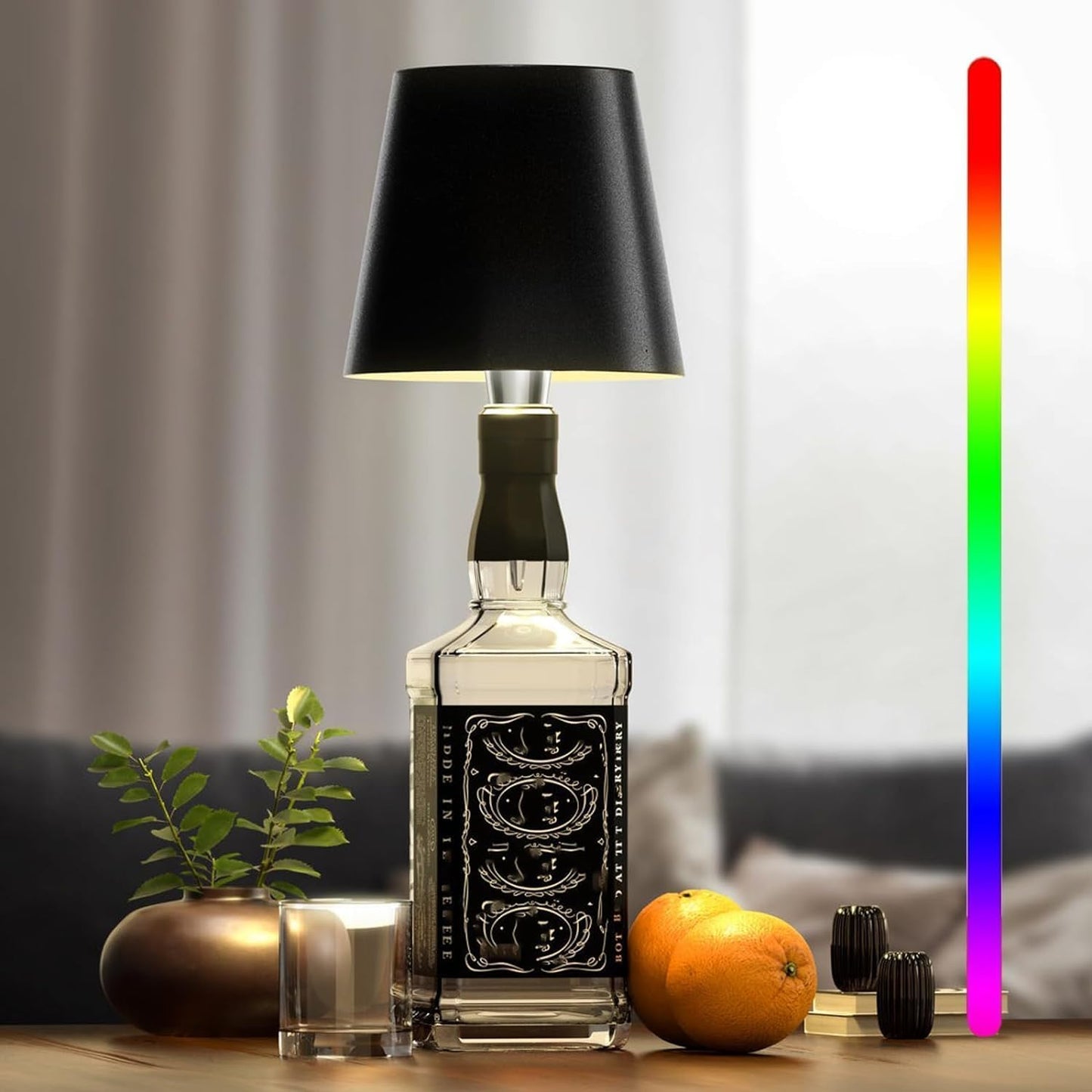 Nokmo | Portable LED Bottle Lamp with Touch Control and Dimmable Brightness