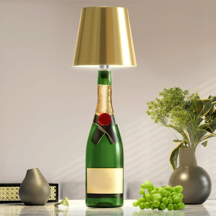 Nokmo | Portable LED Bottle Lamp with Touch Control and Dimmable Brightness