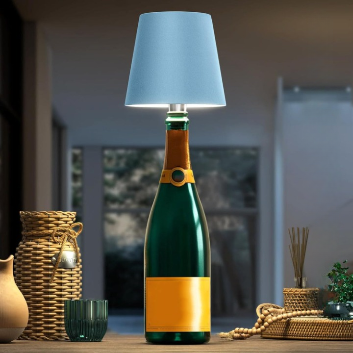 Nokmo | Portable LED Bottle Lamp with Touch Control and Dimmable Brightness