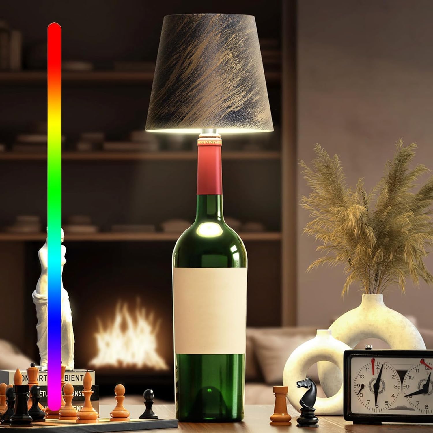 Nokmo | Portable LED Bottle Lamp with Touch Control and Dimmable Brightness