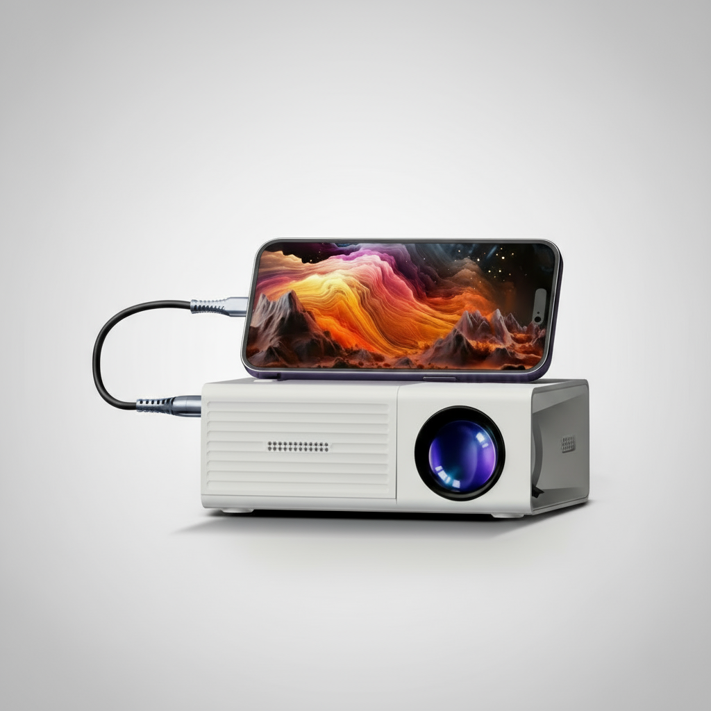 Nokmo | Portable Mini HD LED Projector Home Theater Outdoor 3000 Lumen