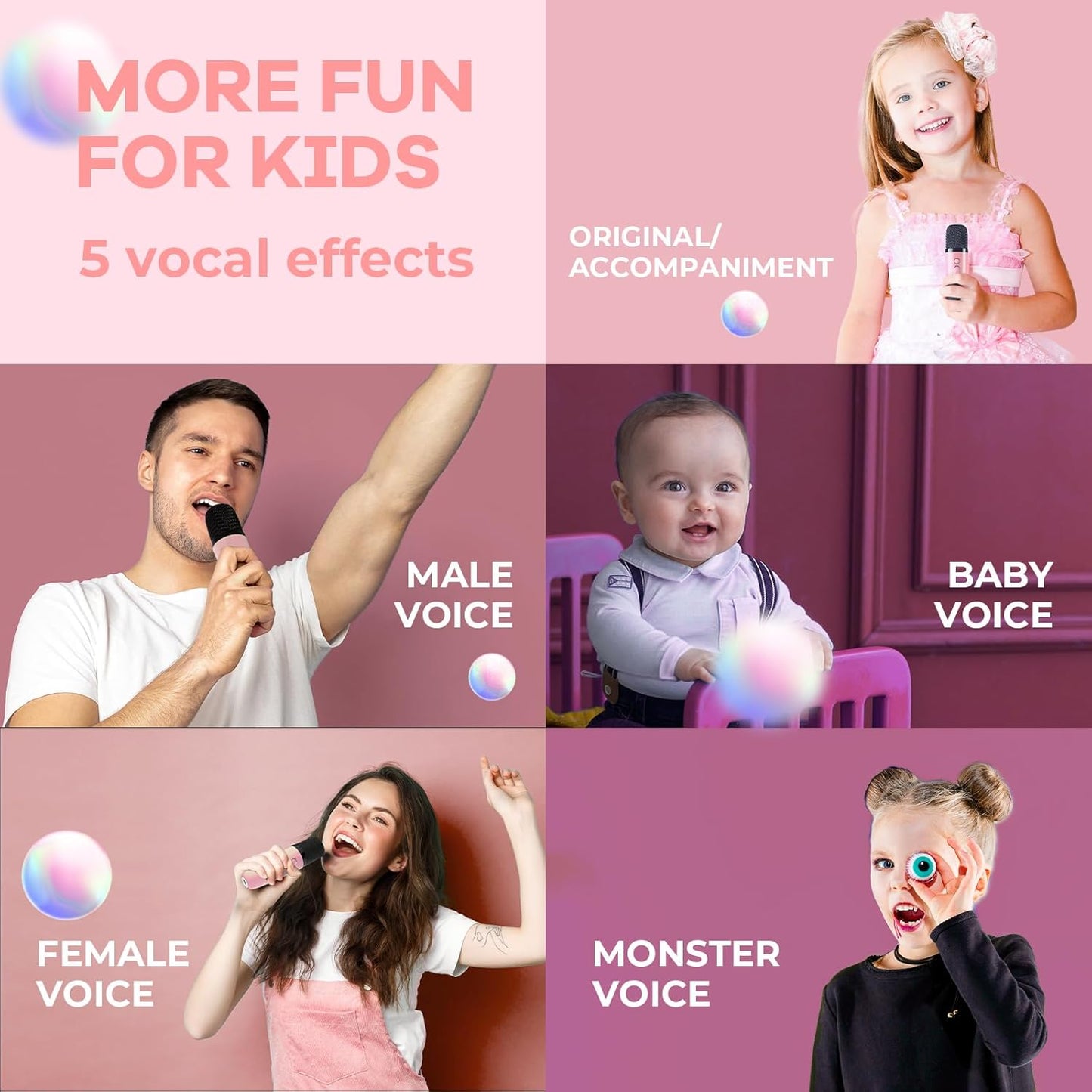 Nokmo | Portable Mini Karaoke Machine with Bluetooth Speaker and 2 Wireless Microphones – Veylo