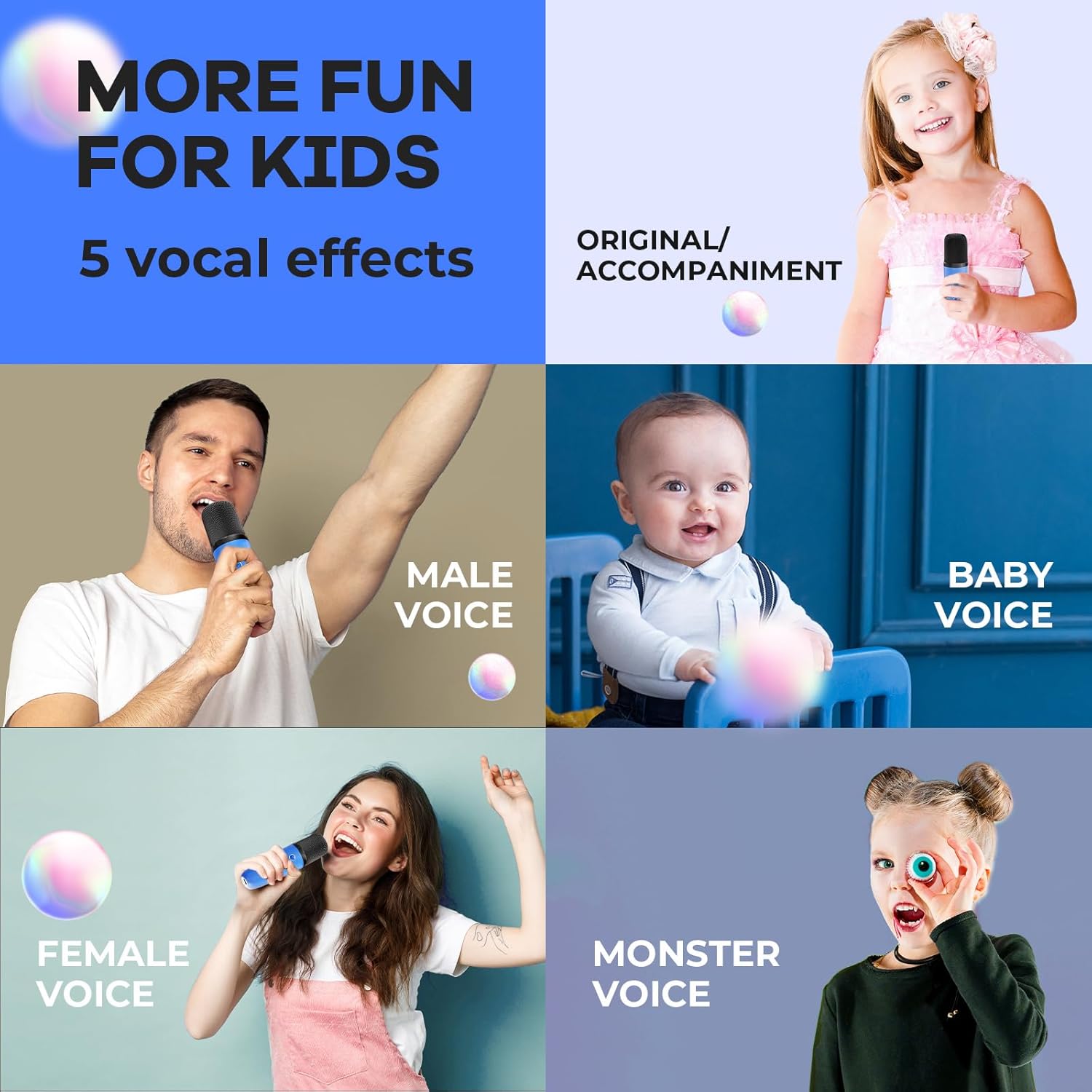 Nokmo | Portable Mini Karaoke Machine with Bluetooth Speaker and 2 Wireless Microphones – Veylo
