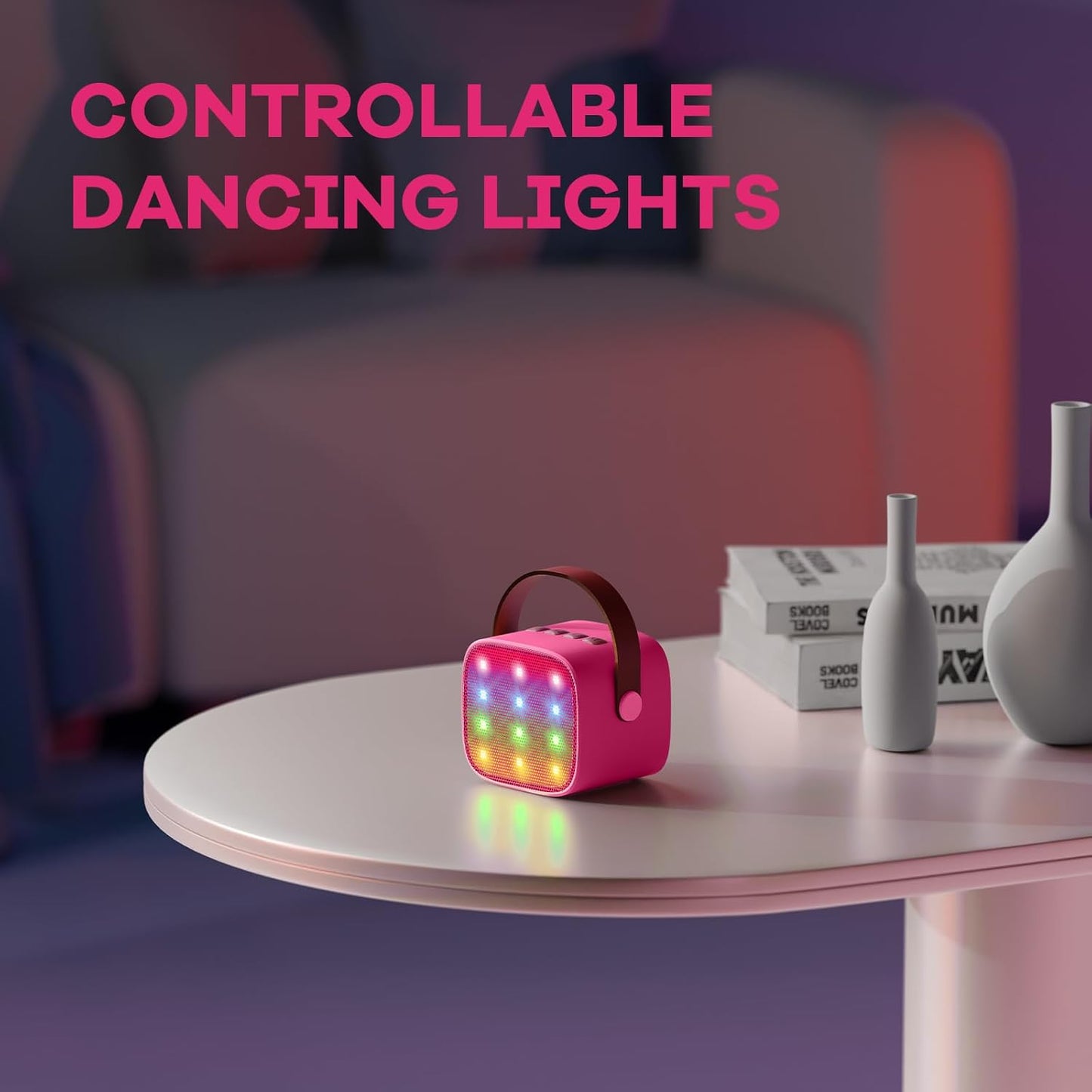 Nokmo | Portable Mini Karaoke Machine with Bluetooth Speaker and 2 Wireless Microphones – Veylo