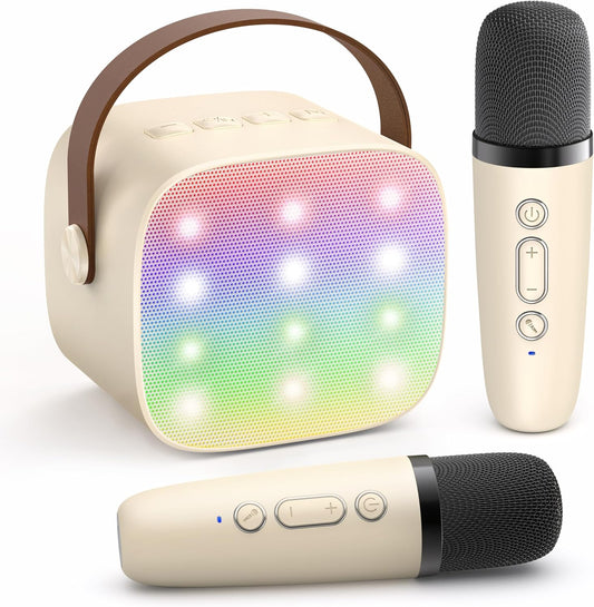 Nokmo | Portable Mini Karaoke Machine with Bluetooth Speaker and 2 Wireless Microphones – Veylo