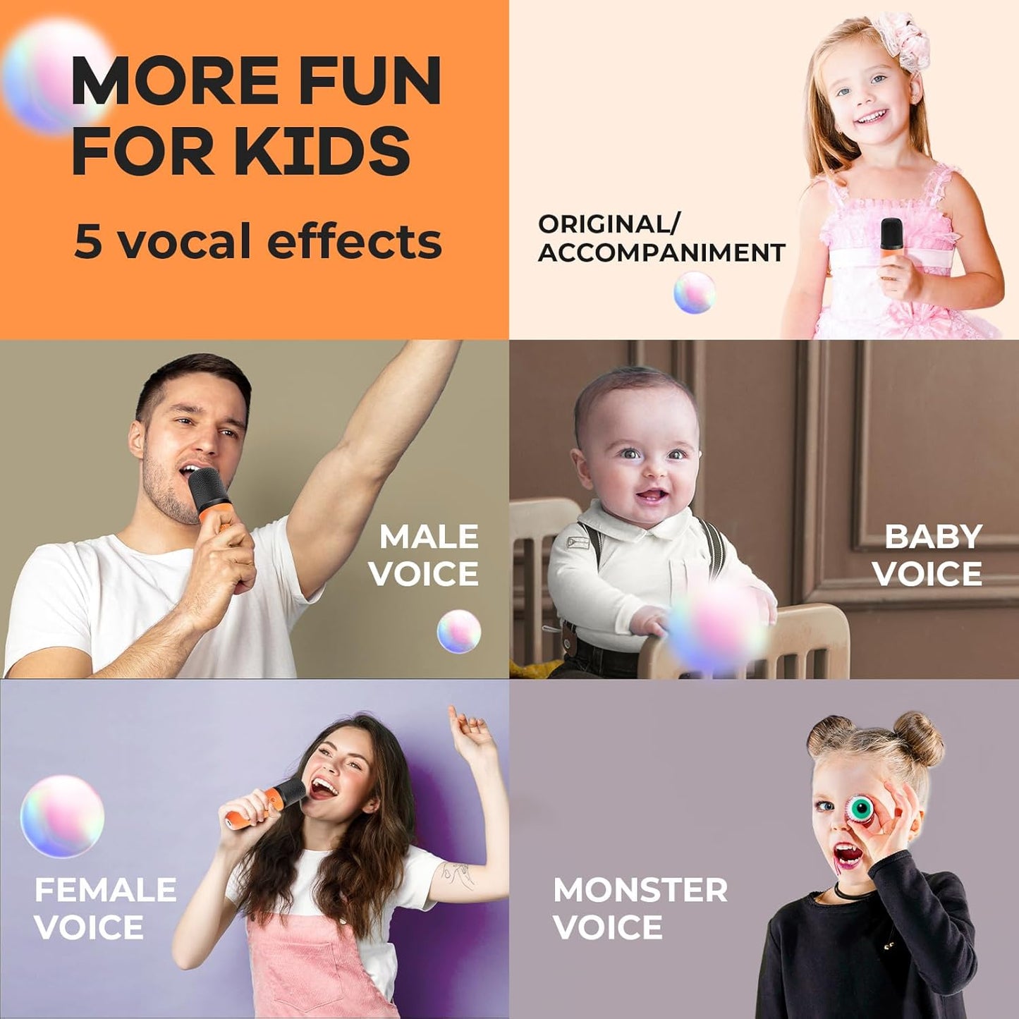 Nokmo | Portable Mini Karaoke Machine with Bluetooth Speaker and 2 Wireless Microphones – Veylo
