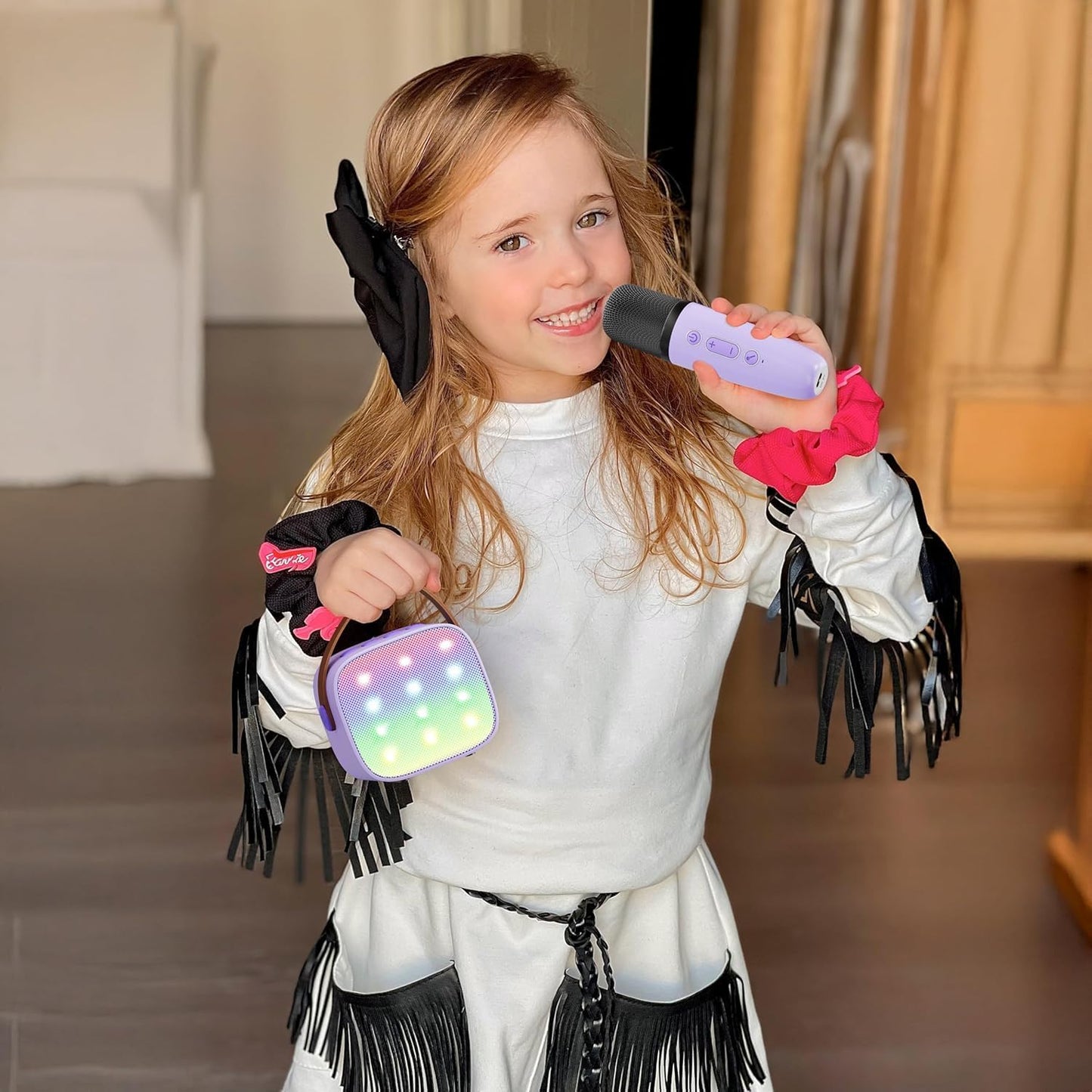 Nokmo | Portable Mini Karaoke Machine with Bluetooth Speaker and 2 Wireless Microphones – Veylo