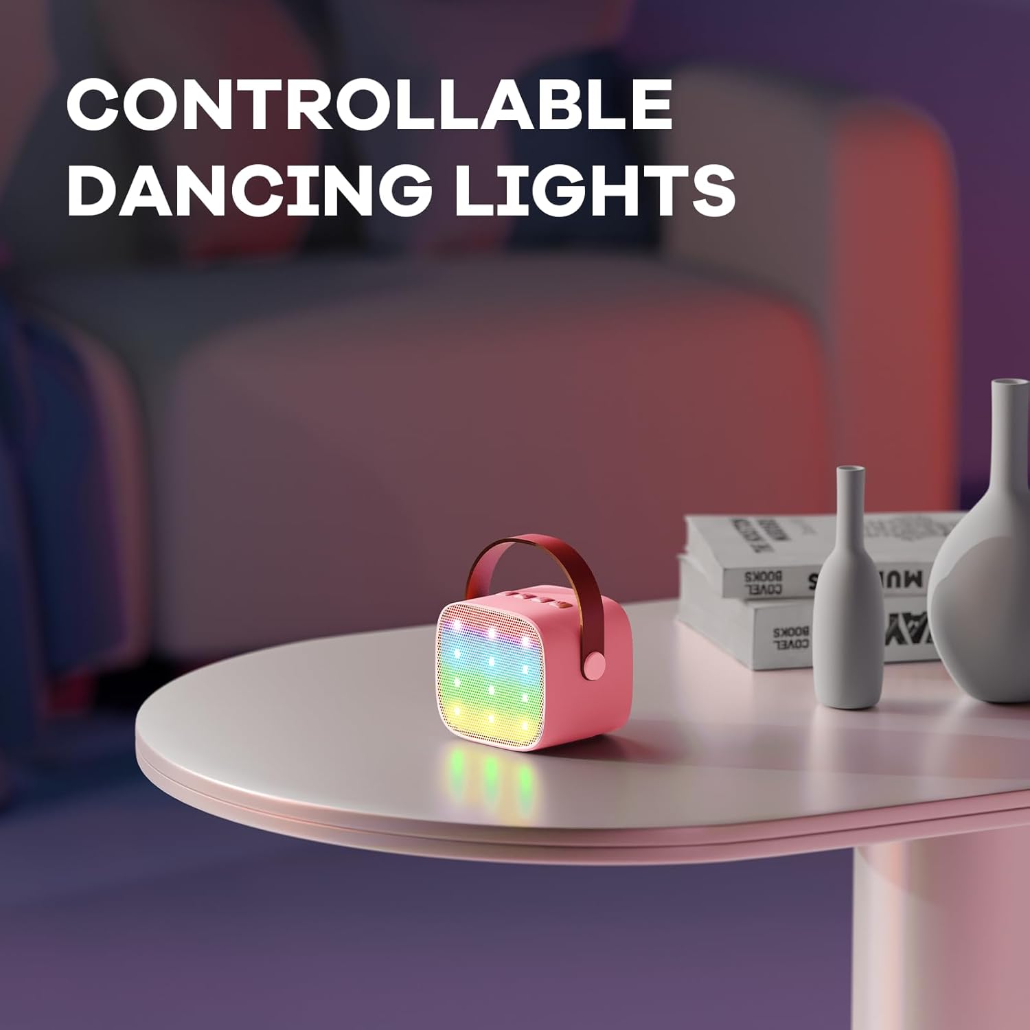 Nokmo | Portable Mini Karaoke Machine with Bluetooth Speaker and 2 Wireless Microphones – Veylo