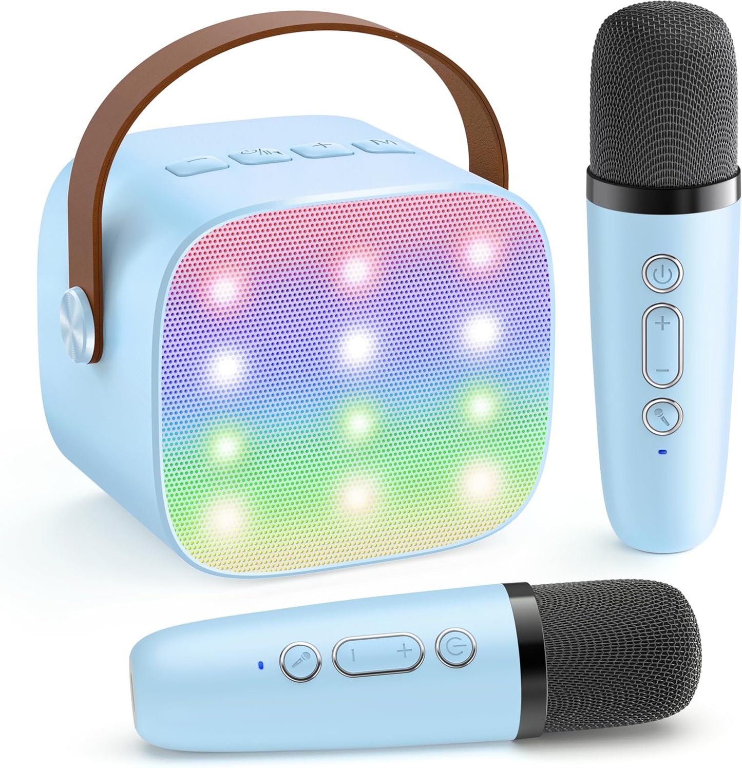 Nokmo | Portable Mini Karaoke Machine with Bluetooth Speaker and 2 Wireless Microphones – Veylo