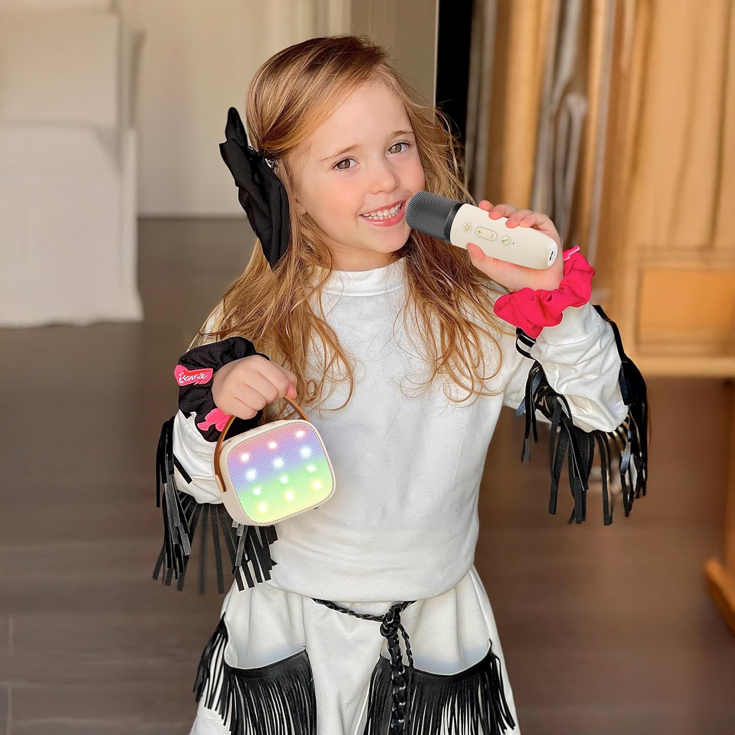 Nokmo | Portable Mini Karaoke Machine with Bluetooth Speaker and 2 Wireless Microphones – Veylo
