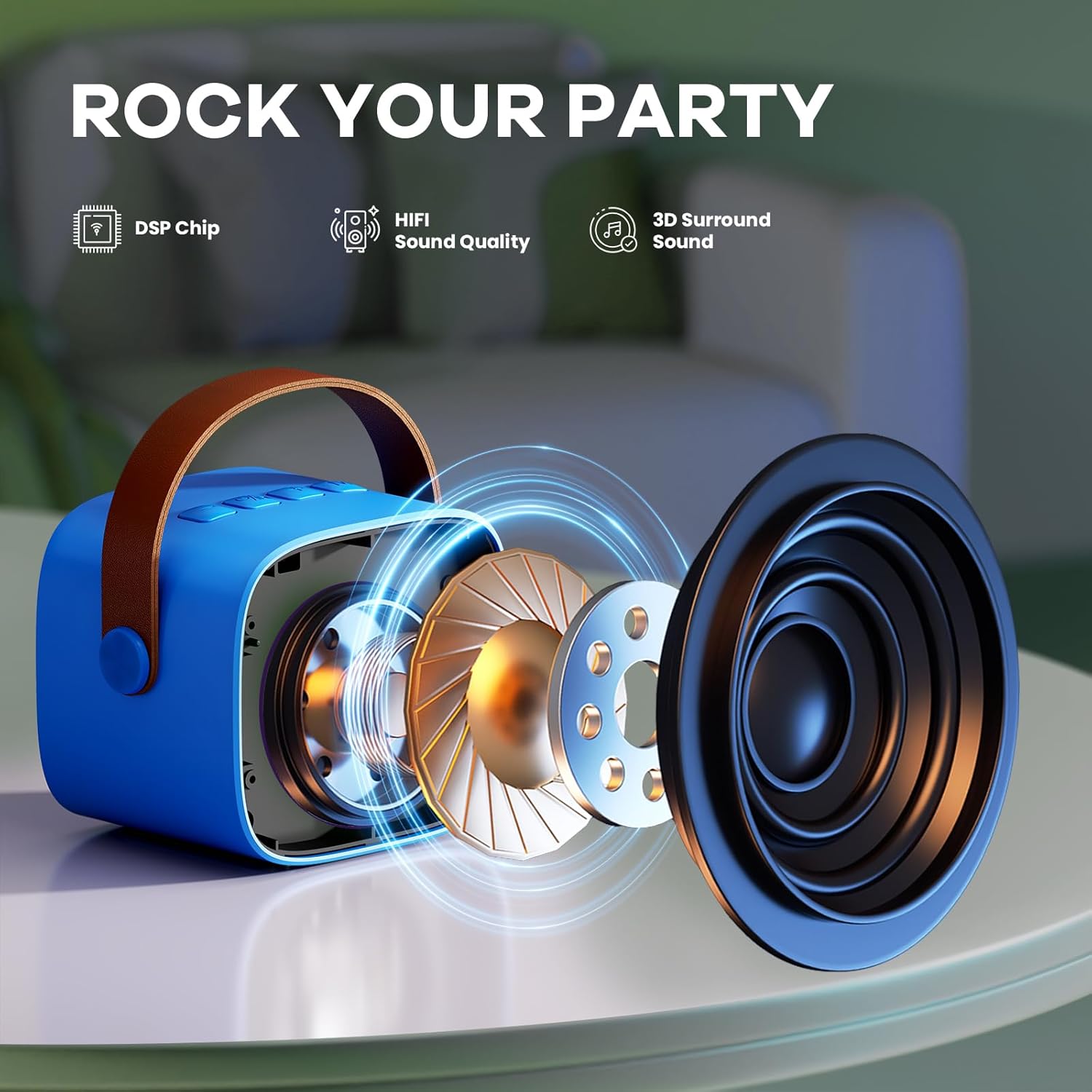 Nokmo | Portable Mini Karaoke Machine with Bluetooth Speaker and 2 Wireless Microphones – Veylo