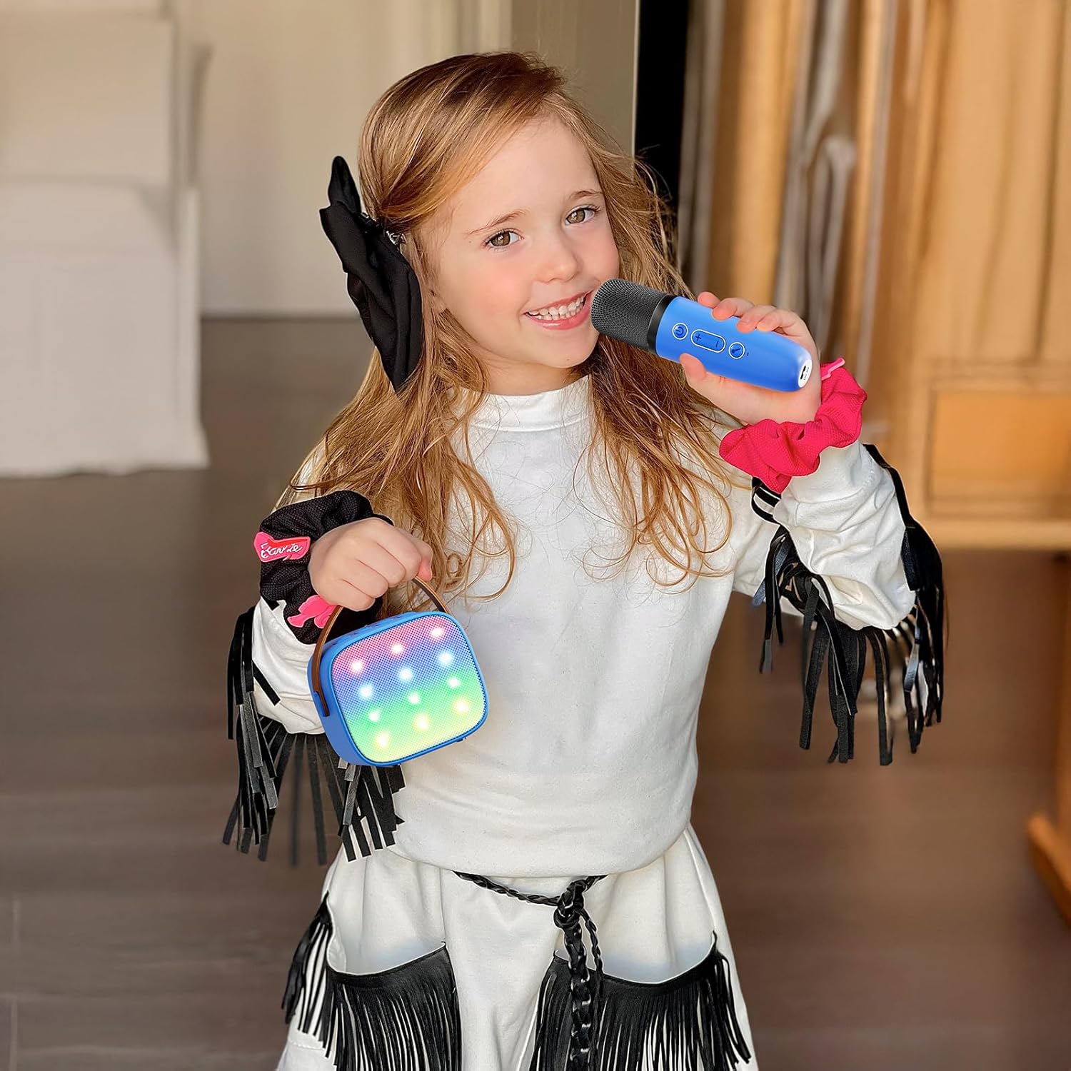 Nokmo | Portable Mini Karaoke Machine with Bluetooth Speaker and 2 Wireless Microphones – Veylo