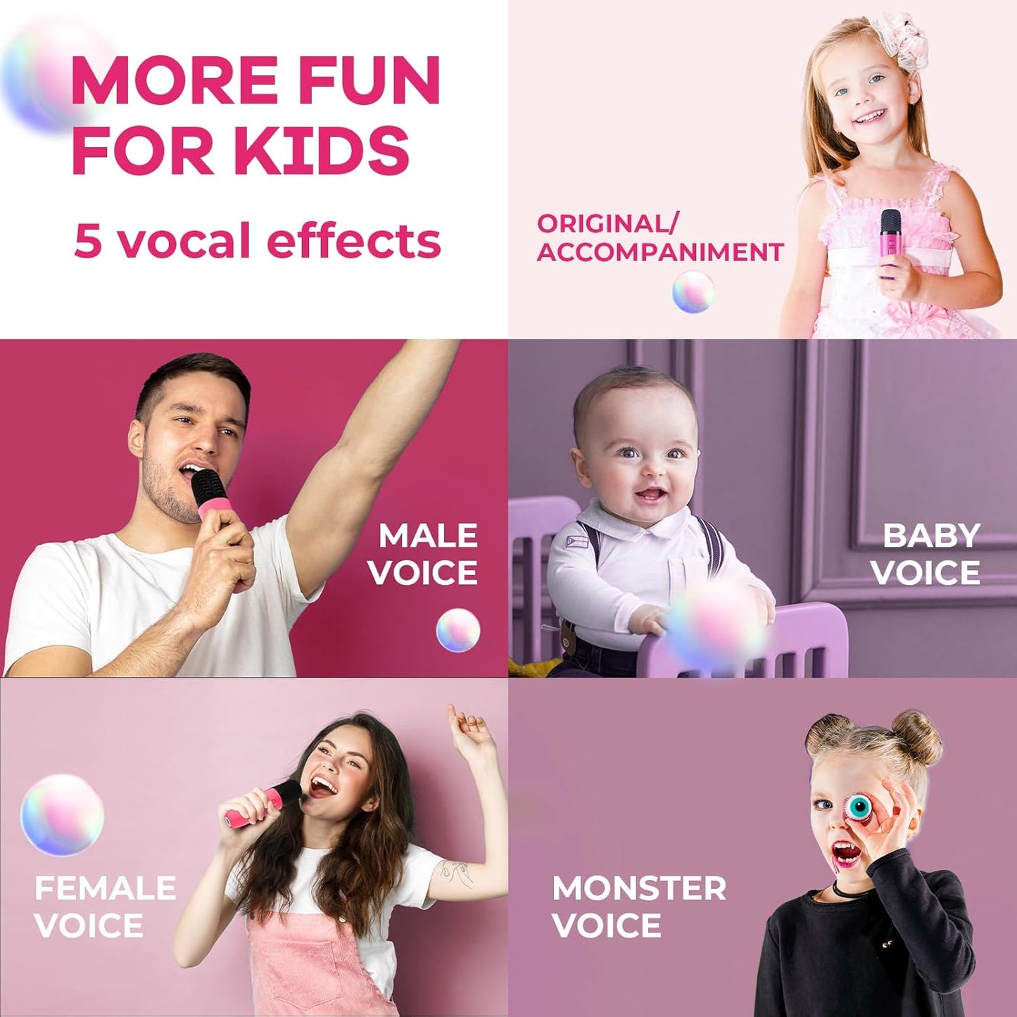 Nokmo | Portable Mini Karaoke Machine with Bluetooth Speaker and 2 Wireless Microphones – Veylo