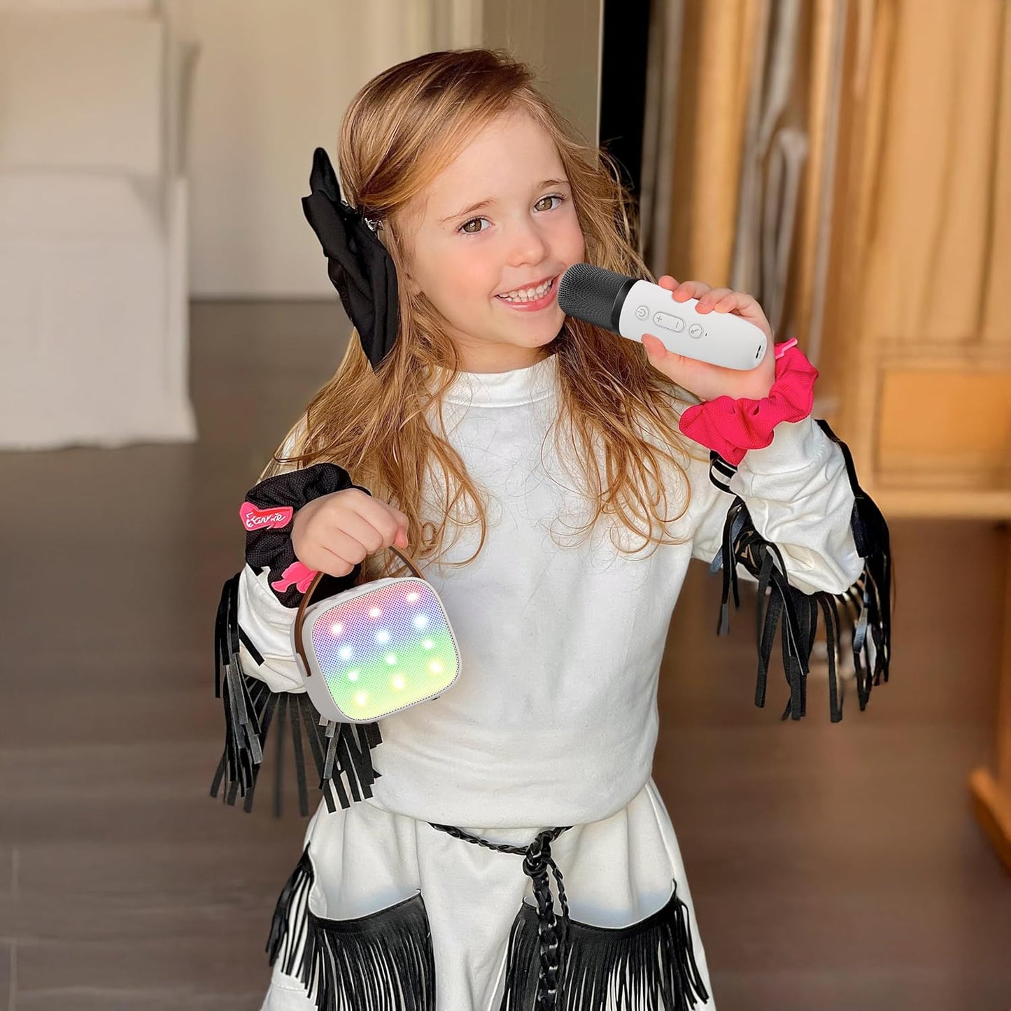 Nokmo | Portable Mini Karaoke Machine with Bluetooth Speaker and 2 Wireless Microphones – Veylo