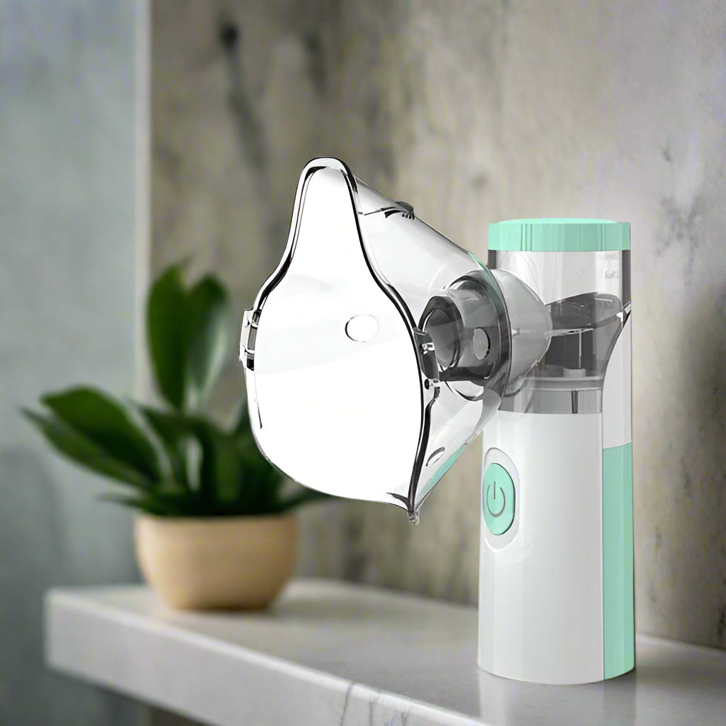 Nokmo | Portable Nebulizer for Asthma Relief | Compact Handheld Inhaler for Home and Travel Use