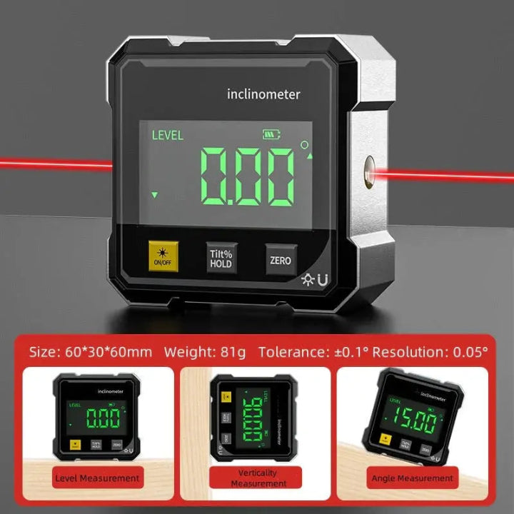 Nokmo | Precision Angle Finder AnglePro – Magnetic Digital Laser Level