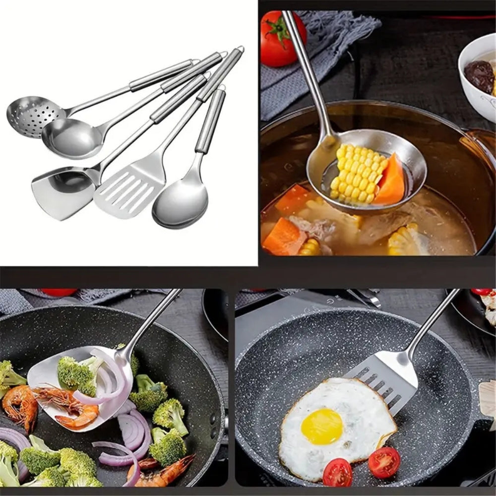 Nokmo | Premium Stainless Steel Kitchen Utensils | 5 Piece Set
