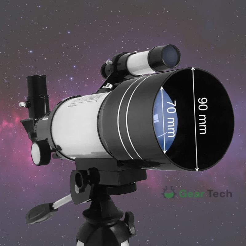 Nokmo | Professional Astronomical Telescope | 70mm Aperture, 300mm Focal Length & Easy Setup for Stargazing and Nature Exploration