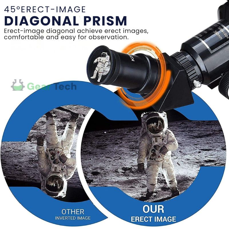 Nokmo | Professional Astronomical Telescope | 70mm Aperture, 300mm Focal Length & Easy Setup for Stargazing and Nature Exploration
