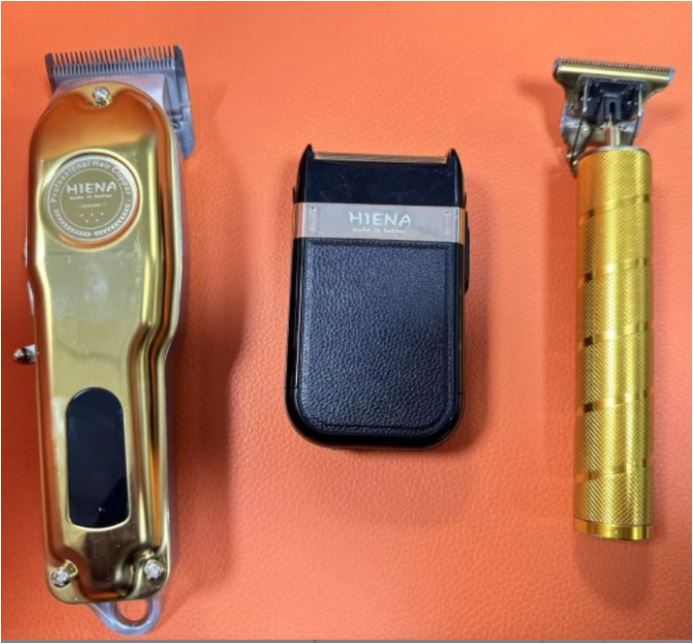 Nokmo | Professional Hair Clippers for Men Gold Set | Gold Cordless Hair Clippers