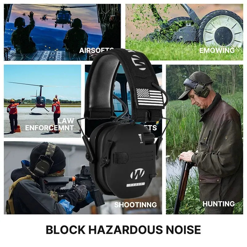 Nokmo | Protective Shooting Headphones | Active Noise Cancellation, Lightweight and Comfortable for Shooting Activities