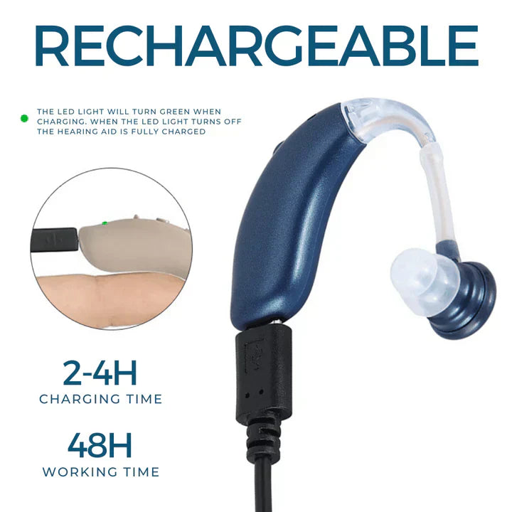 Nokmo | Rechargeable Hearing Aid - Discreet & Universal Fit