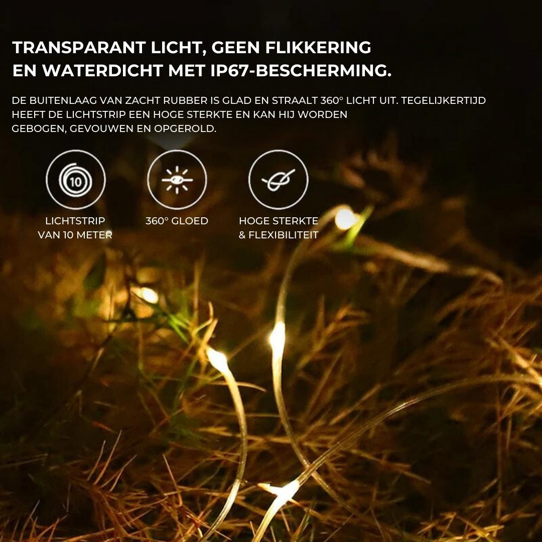 Nokmo | Rechargeable Waterproof Camping Lantern with String Lights