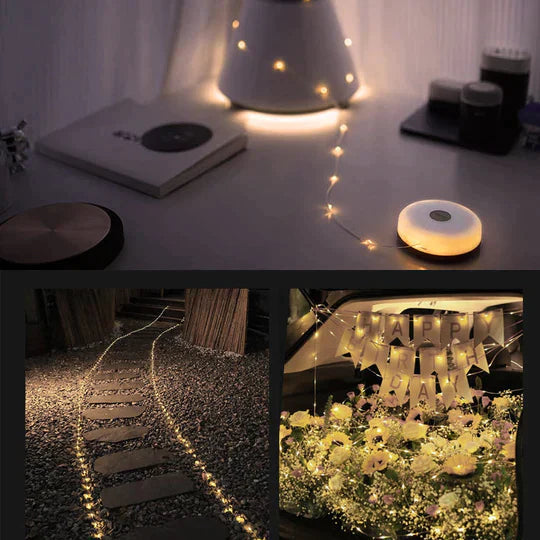 Nokmo | Rechargeable Waterproof Camping Lantern with String Lights