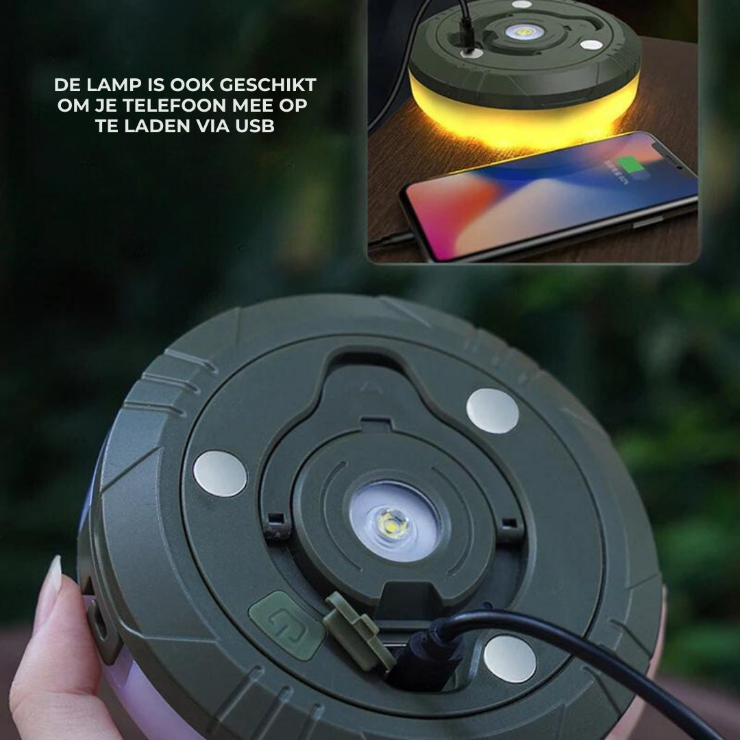 Nokmo | Rechargeable Waterproof Camping Lantern with String Lights