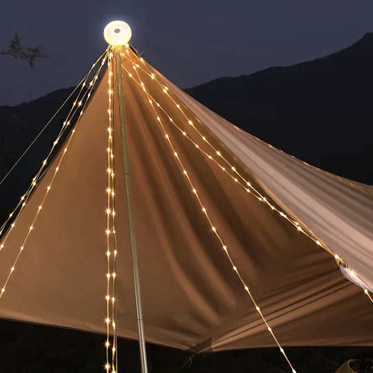 Nokmo | Rechargeable Waterproof Camping Lantern with String Lights