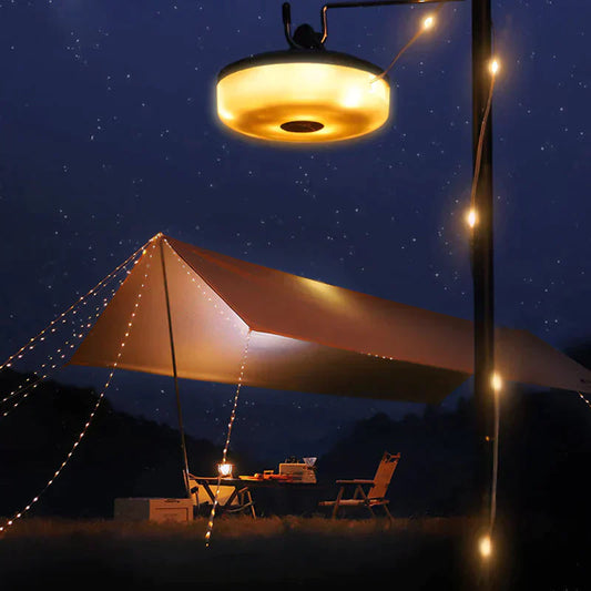 Nokmo | Rechargeable Waterproof Camping Lantern with String Lights