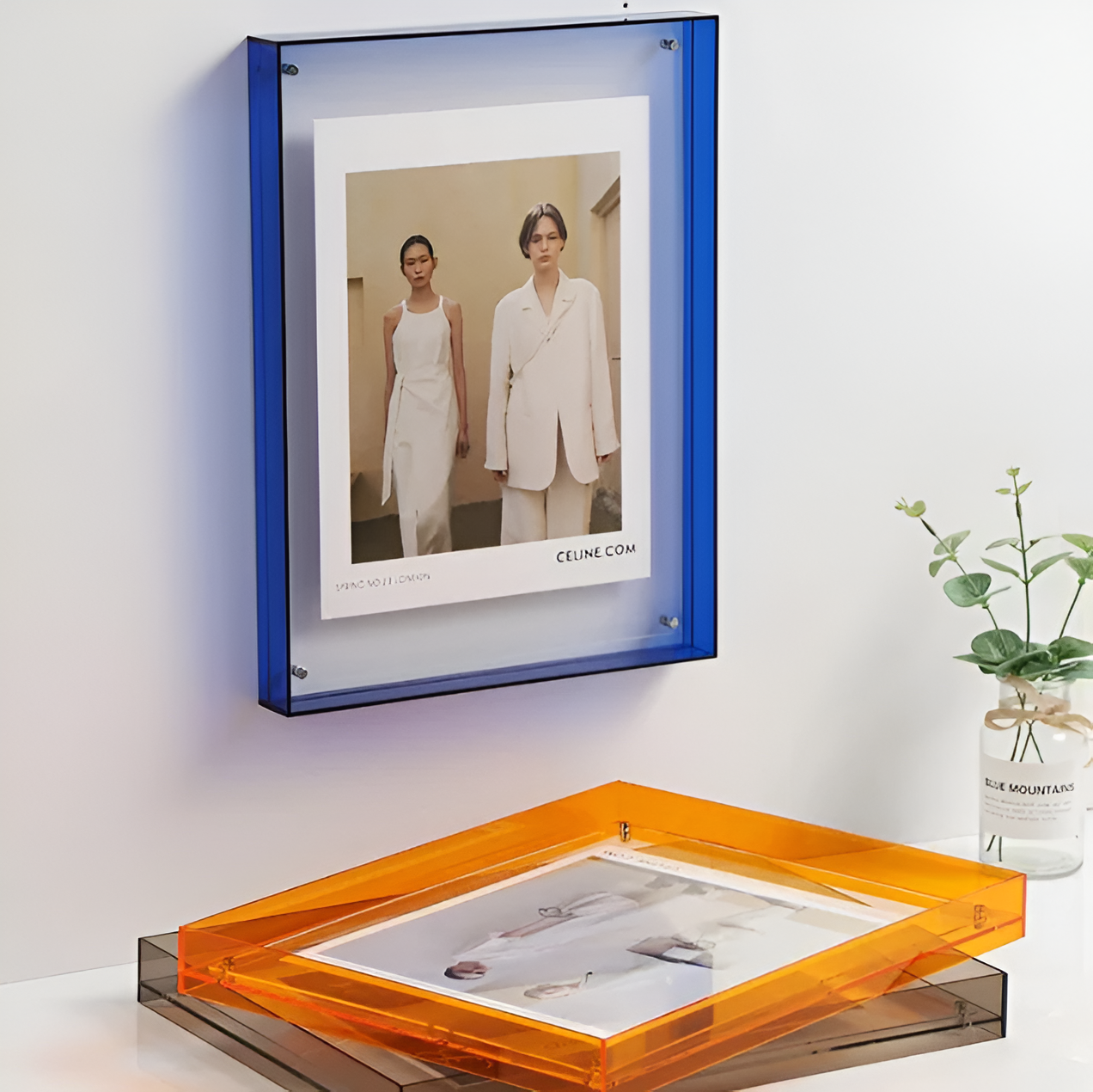 Nokmo | RectaCryl Picture Frame - Modern, Minimalist Acrylic Picture Frame