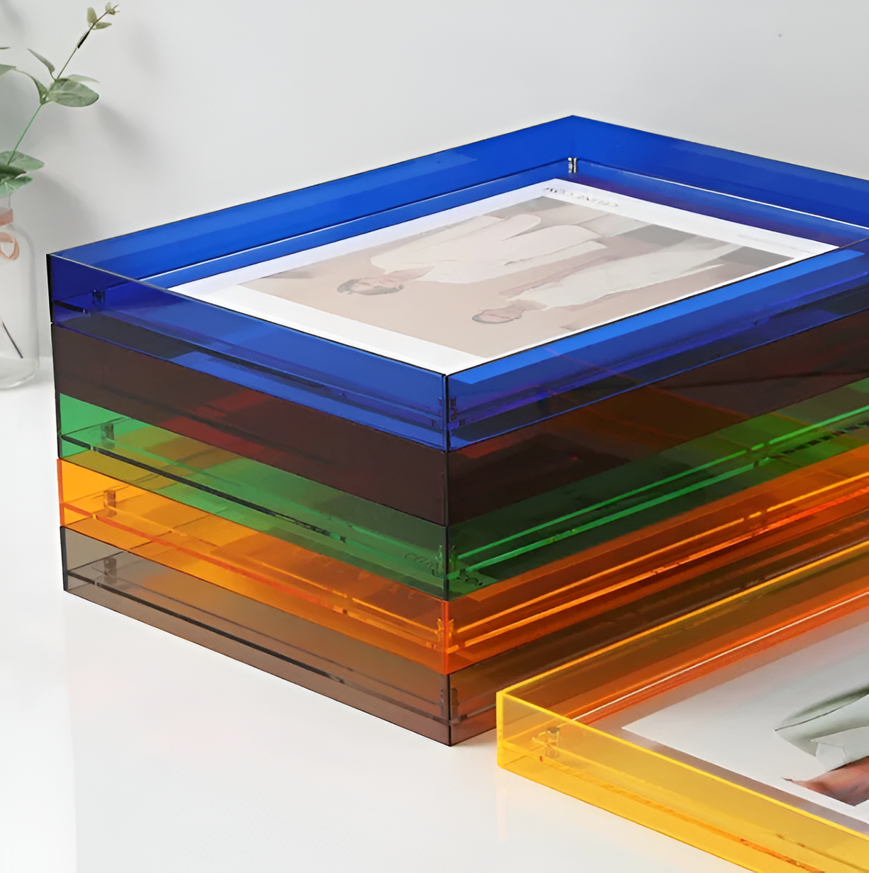 Nokmo | RectaCryl Picture Frame - Modern, Minimalist Acrylic Picture Frame