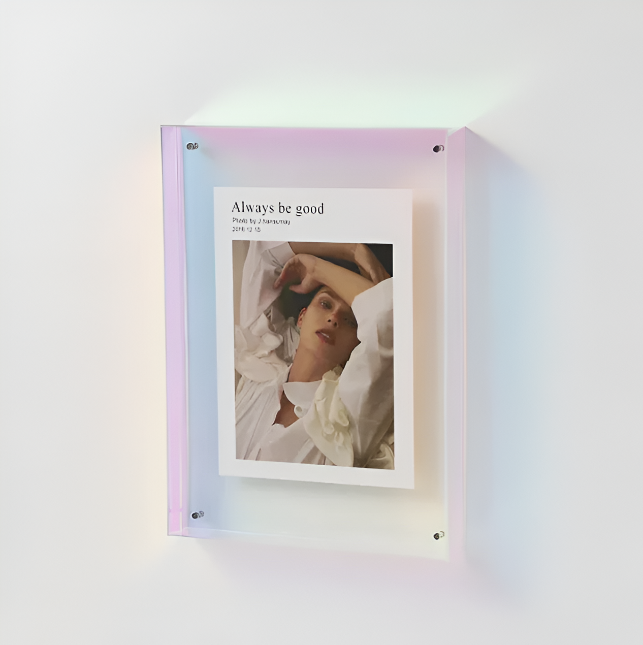 Nokmo | RectaCryl Picture Frame - Modern, Minimalist Acrylic Picture Frame