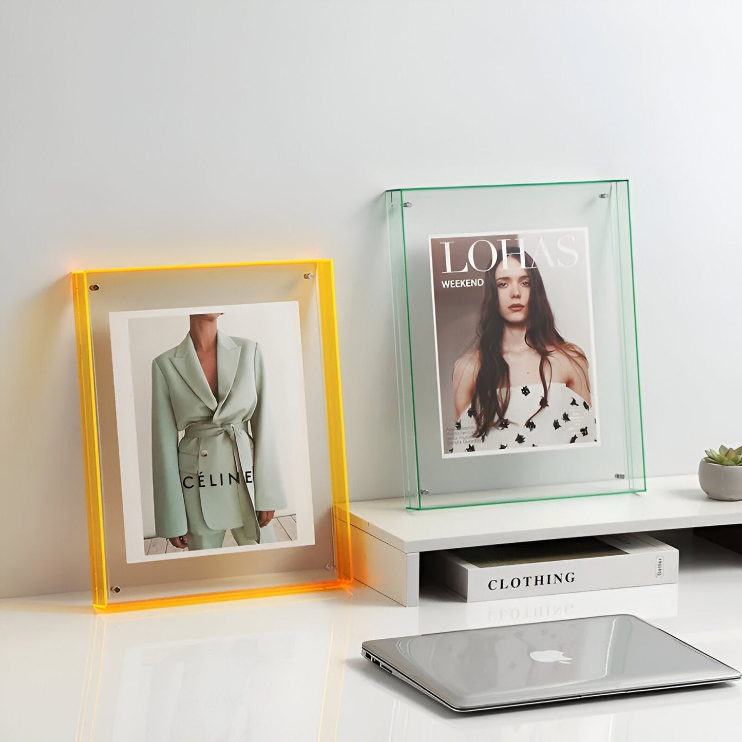 Nokmo | RectaCryl Picture Frame - Modern, Minimalist Acrylic Picture Frame